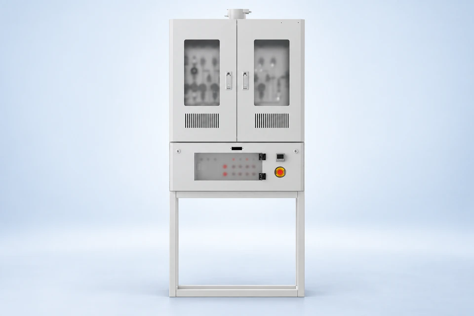 VMB / VMP 阀门分配箱与盘 · AI 展示效果图 · 依据目录原图制作